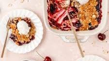 Cherry Almond Crisp