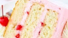 Cherry Almond Layer Cake