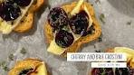Cherry and Brie Crostini