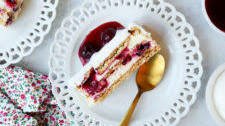 Cherry and Lemon Ice Box Cake