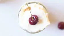 Cherry & Angel Food Cake Mason Jar Parfaits Recipe