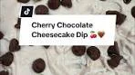 Cherry Chocolate Cheesecake Dip 🍒🤎 Easy Recipes ...