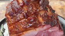 Cherry Cola Glazed Smoked Ham