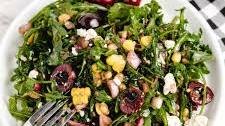 Cherry Corn Salad with Arugula and Feta