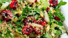 Cherry Couscous & Arugula Salad with Balsamic Vinaigrette