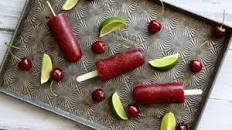 Cherry Limeade Popsicles