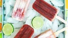 Cherry Limeade Popsicles (Regular and Swirl)