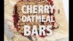 CHERRY OATMEAL BARS