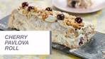 Cherry Pavlova Roll | Meringue Roll | Food Channel L Recipes