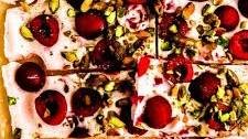 Cherry Pistachio Frozen Yogurt Bark