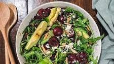 Cherry Salad with Feta and Almonds