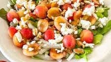 Cherry Salad with Feta and Walnuts