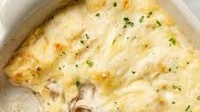 Chicken Alfredo Ravioli Bake