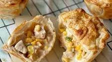 Chicken and sweetcorn pies