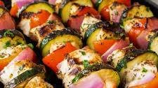 Chicken and Vegetable Kebabs