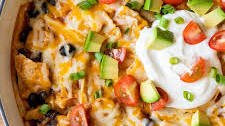 Chicken Black Bean Enchilada Skillet