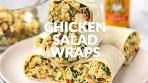 CHICKEN SALAD WRAPS | High-Protein Lunch Recipe
