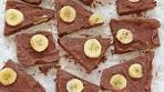 Chocolate Banana Frozen Yogurt Bark | Healthy Snacks for Kids