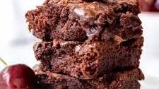 Chocolate Cherry Brownies (From Cake Mix!)