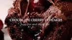 Chocolate Cherry Cupcakes Moist dark chocolate sponge ...