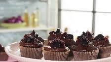 Chocolate Cherry Cupcakes with a Silky Ganache