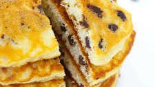 Chocolate Chip Cake Mix Pancakes