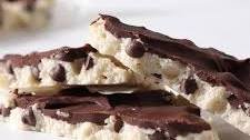 Chocolate Chip Frozen Yogurt Cookie Dough Bark