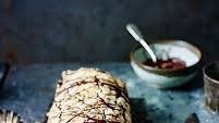 Chocolate coffee meringue roulade