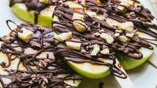 Chocolate Covered Caramel Apple Slices