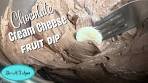 Chocolate Cream Cheese Fruit Dip