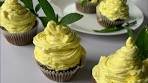 Chocolate Cupcakes with Lemon Buttercream Frosting - So ...