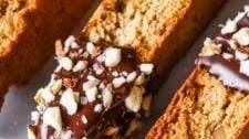 Chocolate-Dipped Almond Biscotti