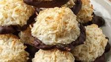 Chocolate Dipped Coconut Macaroons
