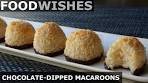 Chocolate-Dipped Coconut Macaroons - Food Wishes