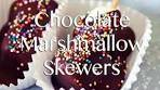 Chocolate Dipped Marshmallow Skewers