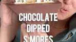 Chocolate Dipped S’Mores! These are so easy to make ...