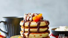 Chocolate Drizzle Pancakes
