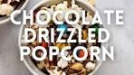 Chocolate Drizzled Popcorn