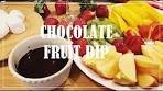 Chocolate fruit dip / how to make chocolate dip ( on stove top ...