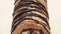 Chocolate Hazelnut Meringue Roulade