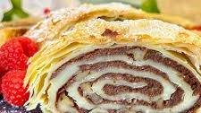 Chocolate Hazelnut Puff Pastry Roll or Swirl