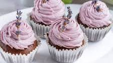 Chocolate Lavender Cupcakes