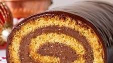 Chocolate Orange Swiss Roll (Gluten Free)