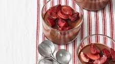 Chocolate Pudding with Cherries