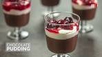 Chocolate pudding with cherries | Food Channel L - A New ...