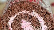 Chocolate Raspberry Swiss Roll