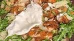 Chopped chicken Caesar wraps