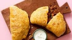 Chorizo & Cheddar Meat Pies with Creamy Dipping Sauce
