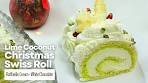 Christmas Lime Coconut Swiss Roll / Raffaello Cream / White ...