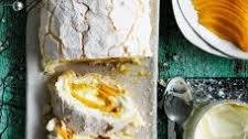 Christmas pavlova recipe: Coconut, lime and mango pavlova roulade